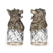 Flippable shot glass Bear-Wolf 2 pcs