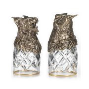 Flippable shot glass Owl-Lynx 2 pcs