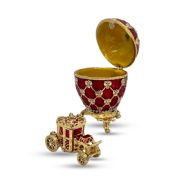 Faberge style egg with a carriage