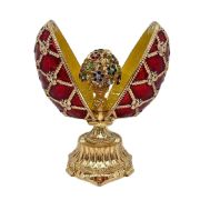 Faberge style egg with bouquet