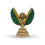 Faberge style egg with a bouquet