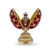 Faberge style egg with a crown