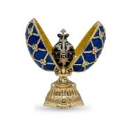 Faberge style egg with a crown