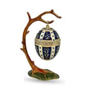 Faberge style egg Ornaments on the tree