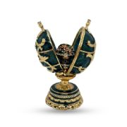 Faberge style egg with a bouquet