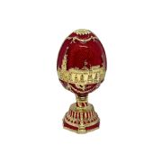 Faberge style egg Moscow and  St. Basil's Cathedral