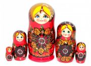 5FM206 Nesting Doll with flowers 5FM206 Nesting Doll with flowers