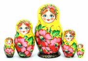 5FM213 Nesting Doll with flowers 5FM213 Nesting Doll with flowers