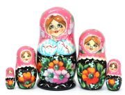 5FM242 Nesting Doll w/Flowers Assorted 5FM242 Nesting Doll w/Flowers Assorted