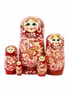 5FM267 Nesting Doll w/Flowers Assorted 5FM267 Nesting Doll w/Flowers Assorted