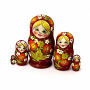 5FS116 Nesting Doll w/Flowers Assorted 5FS116 Nesting Doll w/Flowers Assorted