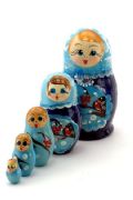 5FS447 Nesting Doll w/Flowers Assorted 5FS447 Nesting Doll w/Flowers Assorted