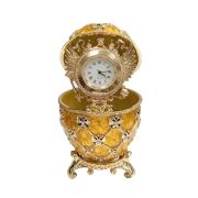 Coronation Eagle Easter Egg with Clock Gold Coronation Eagle Easter Egg with Clock Gold