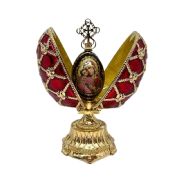 Faberge style egg Double with the Cross