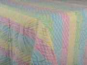 Jacquard Terry Blanket-Sheet Bows Light Rainbow Jacquard Terry Blanket-Sheet Bows Light Rainbow