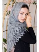 Orenburg lace shawl Autumn tenderness