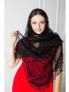 Orenburg lace shawl Black