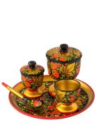 "Khokhloma" Table Set — 5 pcs "Khokhloma" Table Set — 5 pcs