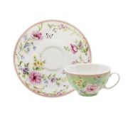 Tea cup with saucer Summer garden