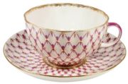 Tea cup with saucer  Tulip Net - blues