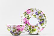 Tea cup with saucer White Swan Precious Moment